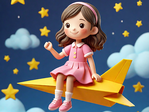 飞向星空的小女孩