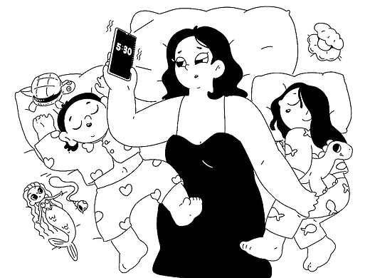 妈妈的一天（个人主页-ZNjQwOTc0ODg=） - 创作习作 - 站酷设计师裤头村老大原创素材 - 站酷ZCOOL