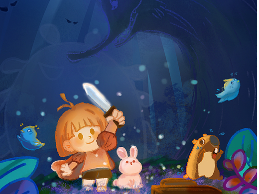 小吉和兔姬的冒险之旅（个人主页-ZNjU2MDIzMDg=） - 创作习作 - 站酷设计师儿钰SFxxRd原创素材 - 站酷ZCOOL