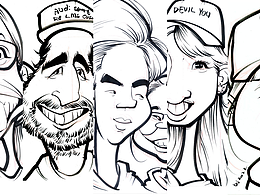 大叔漫画王西振作品 肖像漫画似颜绘