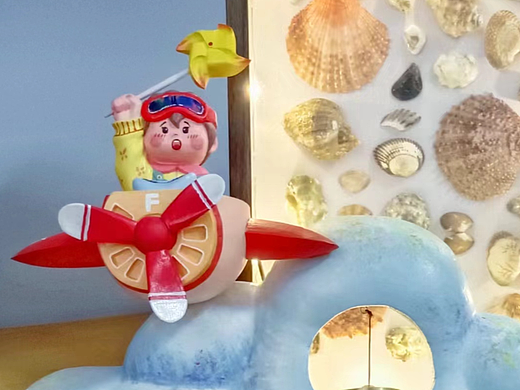 创意门铃木雕——翱翔