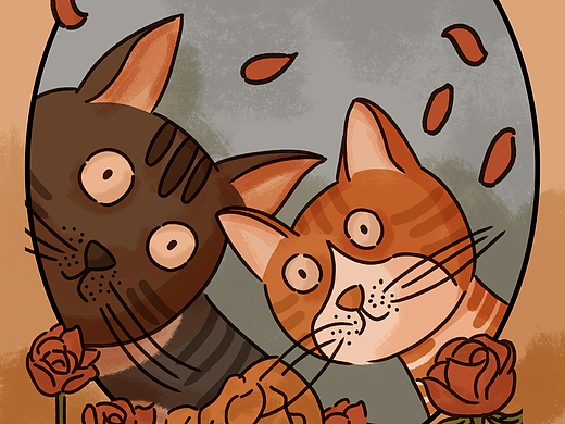 【喵言喵语】挑战30天打卡30只猫咪插画