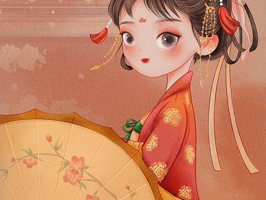 水彩古风Q版人物