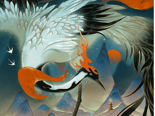 鶴歸（個人主頁-ZNjE4NTg1MDA=） - 創(chuàng)作習作 - 站酷設計師魚賢原創(chuàng)素材 - 站酷ZCOOL