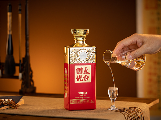 产品摄影-白酒拍摄-太白酒-国优1988典藏