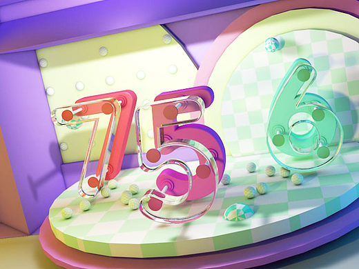 3D字数/数字渲染（个人主页-ZNjA0MDA3MTI=） - 场景 - 站酷设计师咬肌哥原创素材 - 站酷ZCOOL