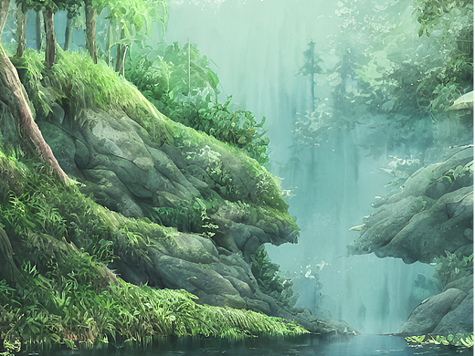 #AI创作实验室#水底的森林