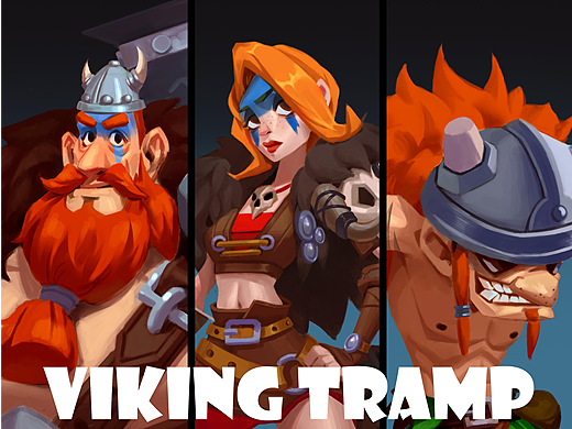 VIKING TRAMP（个人主页-ZNjI5NDI5MTI=） - 游戏原画 - 站酷设计师闲闲的DUSK原创素材 - 站酷ZCOOL