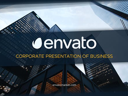 AE模板 | 动画素材蓝色欧美企业宣传片商务人物介绍