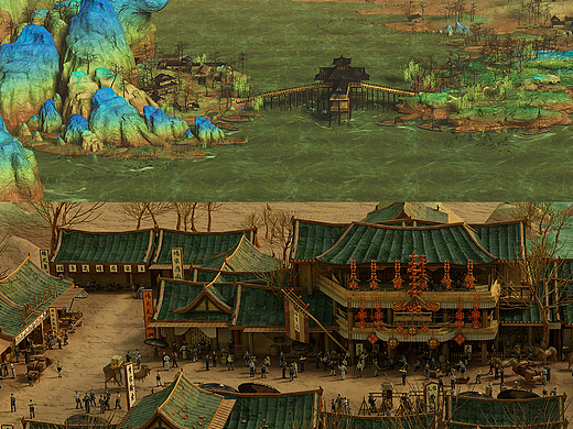 3D版千里江山图/清明上河图