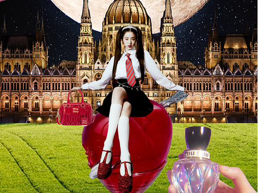 k-pop时尚拼贴设计 | 人间miumiu张元英