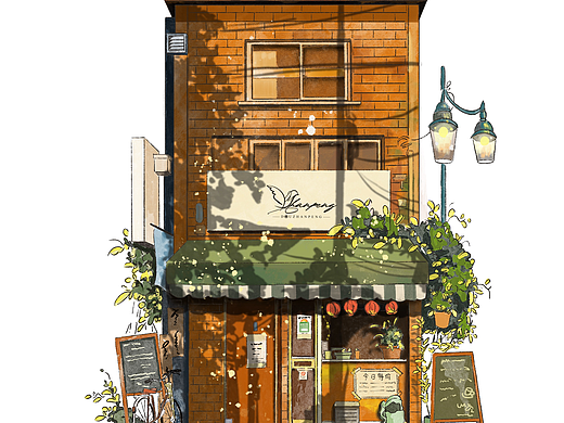 小屋手绘练习（个人主页-ZNjg0NzA4NDQ=） - 创作习作 - 站酷设计师窦占鹏原创素材 - 站酷ZCOOL