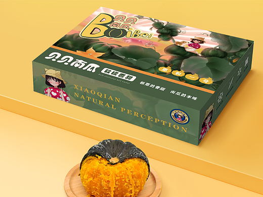 贝贝南瓜插画包装设计