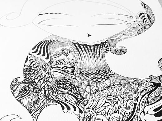 黑白插画