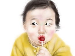 可爱的小孩