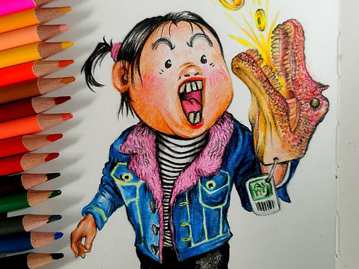 我女儿是恐龙迷！