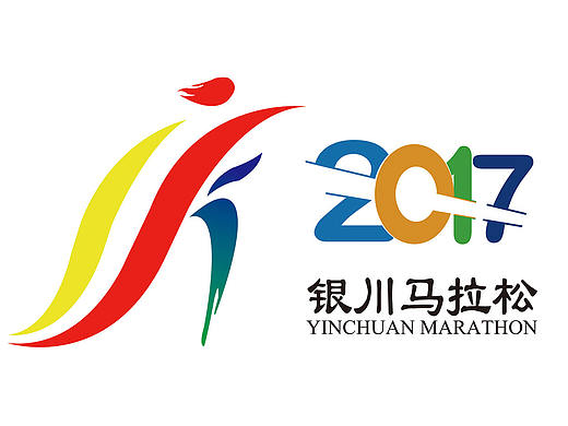 银川马拉松LOGO