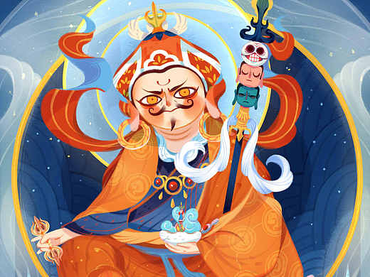 莲花生大士｜东绘漫演 宣解百尊