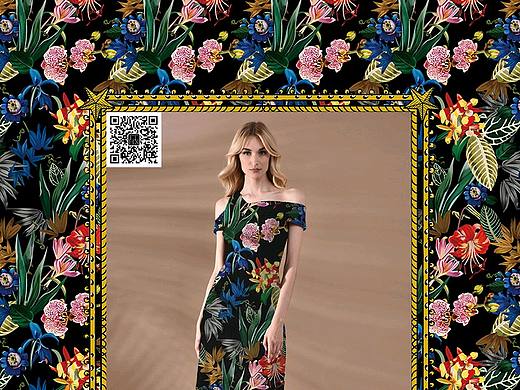 数码印花服装面料花型设计