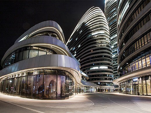 大师的杰作——望京SOHO夜景实拍