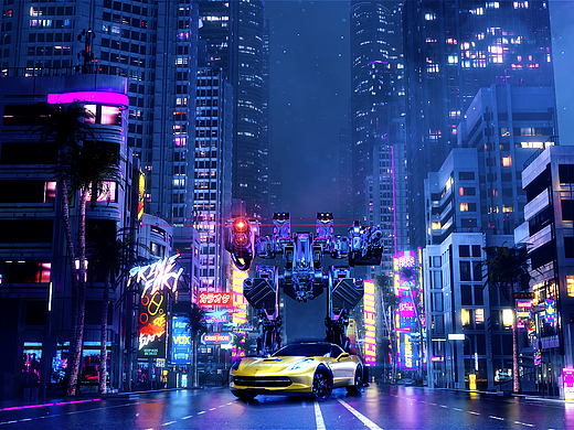  cyberpunk city