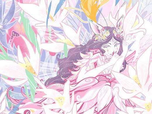 美丽的兰花螳螂