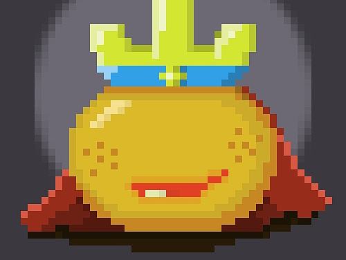 戴上皇冠的柑（个人主页-ZMTczNDQ0NzY=） - 像素画 - 站酷设计师Aray浩一原创素材 - 站酷ZCOOL
