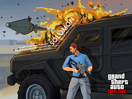 一組關(guān)于GTA的插畫(huà)