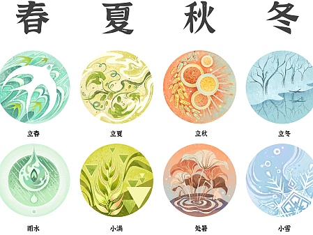 二十四节气之二十四色韵