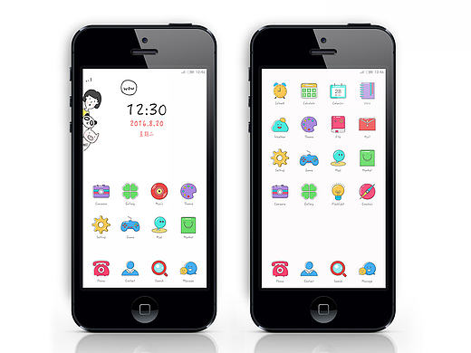 小米主题卡通图标