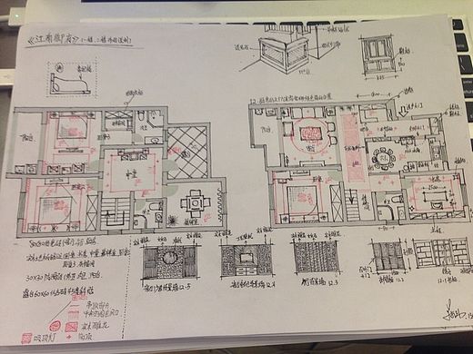 手繪商定平面方案（個人主頁-ZMTQwNTM2MDA=） - 家裝設(shè)計 - 站酷設(shè)計師設(shè)計師HAWK原創(chuàng)素材 - 站酷ZCOOL