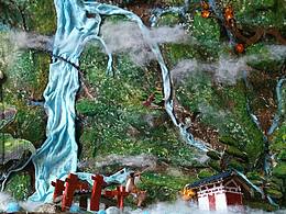 山水模型制作