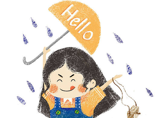 插画 每日一图 ps 电脑手绘 hello
