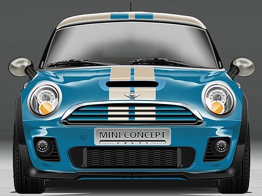 临摹大神的MINI汽车