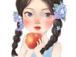 画一个可爱的小姑娘