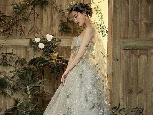 兰奕设计，森系礼服