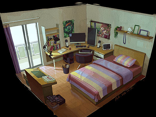 My Room（个人主页-ZMTk2NTAxMDQ=） - 创作习作 - 站酷设计师旅行的爬爬原创素材 - 站酷ZCOOL