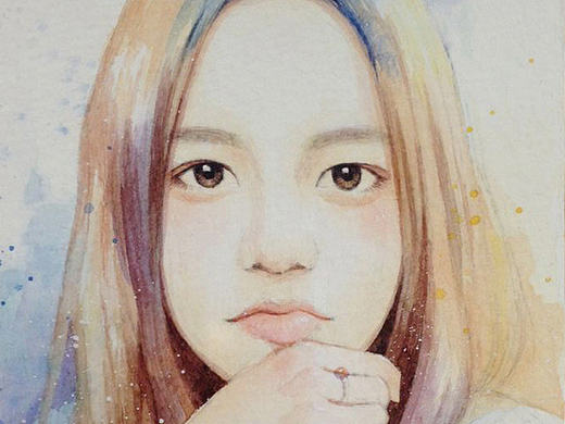 水彩人物过程