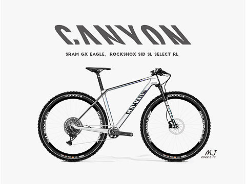 canyou山地自行车～矢量创作