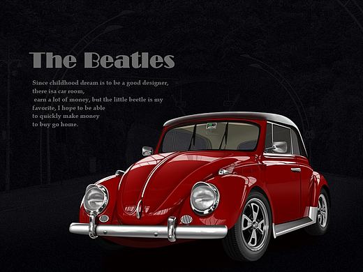 写实UI绘制，The Beatles