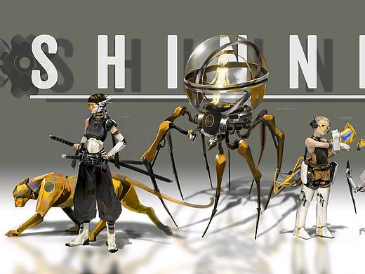 【角色设计】shinning探索小队（个人主页-ZNDQ5NTkwOTY=） - 游戏原画 - 站酷设计师目奈十三原创素材 - 站酷ZCOOL