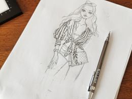 水彩人物插画