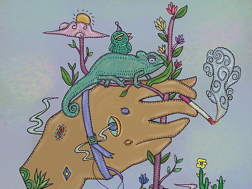 变色龙（个人主页-ZMjQwMTUwMjQ=） - 创作习作 - 站酷设计师胡永健HYJ原创素材 - 站酷ZCOOL