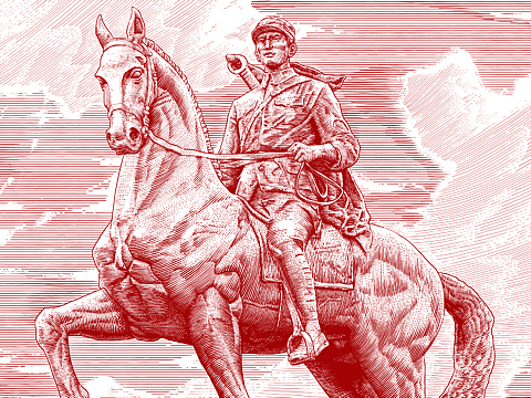 合作插画|大铜马