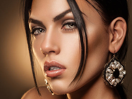 暖色调绘制面部光影