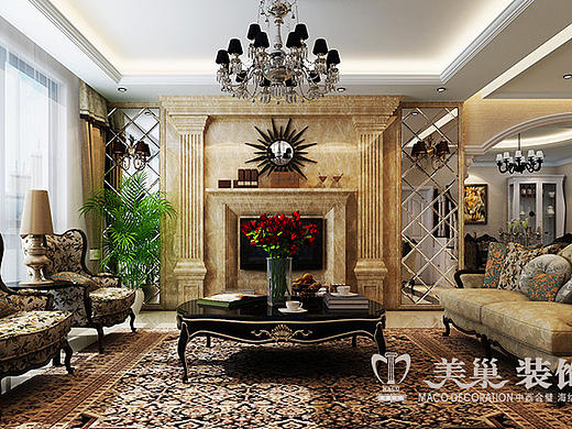 郑州保利海上五月花复式装修案例装修效果图