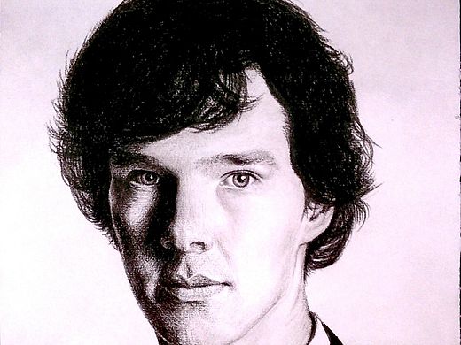 炭笔 卷福（个人主页-ZMTM0MzU2NzY=） - 绘画 - 站酷设计师曙光的画原创素材 - 站酷ZCOOL