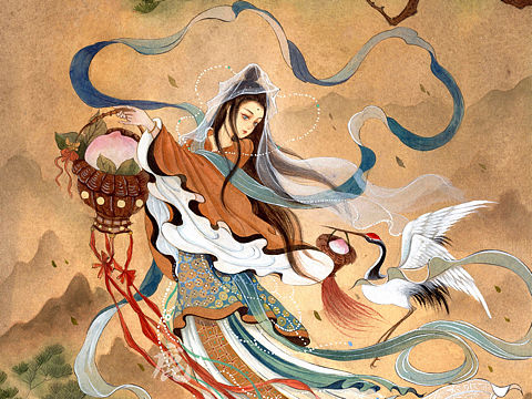 手绘中国神话女神图鉴