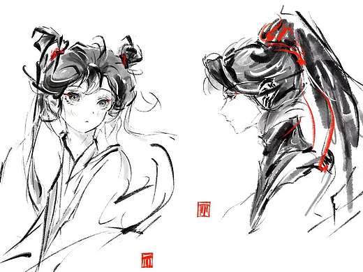 水墨画风