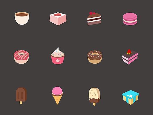 《Sweety》如果你也喜欢甜品（一组有关于甜品的小图标）（个人主页-ZMjM3NDg2NTI=） - 图标 - 站酷设计师陈柳霏原创素材 - 站酷ZCOOL